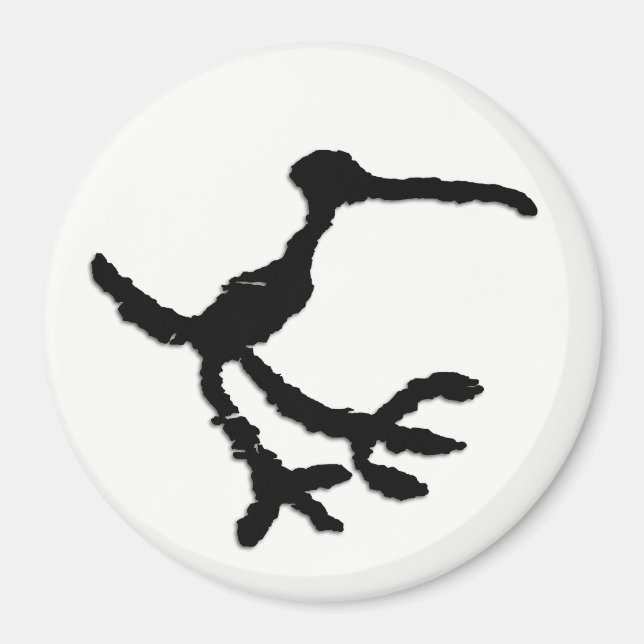Bird Petroglyph - Petrified Forest, Arizona Magnet (Framsidan)