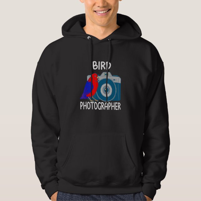 Bird Photographer for Avid Bird Photography Enthus Hoodie (Framsida)