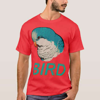 BIRD Quaker Parrot Blue T Shirt