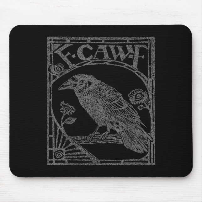 Bird Raven Crow F Caw F Slogan Graphic  Musmatta (Framsidan)