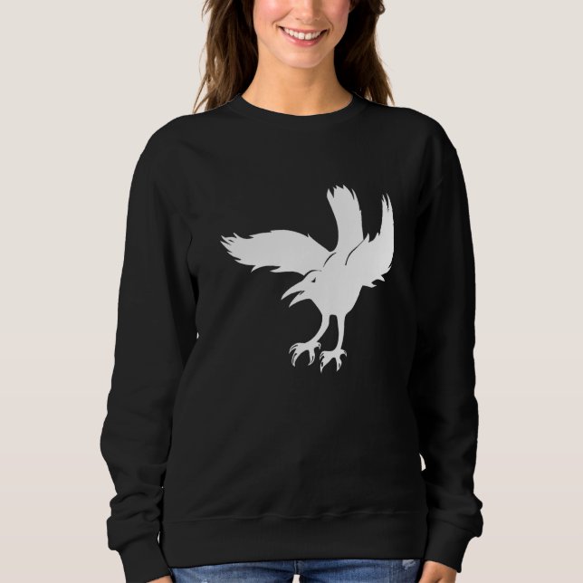 Bird Raven Flies T Shirt (Framsida)