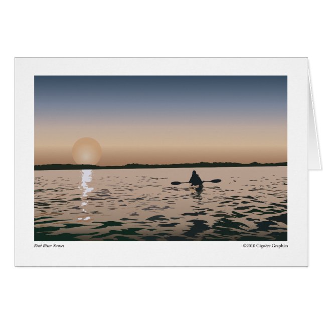 Bird River Sunset OBS Kort (Framsidan Horizontal)