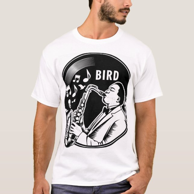Bird sax T-Shirt (Framsida)