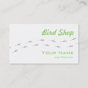 Bird Shop-Affärskort Visitkort