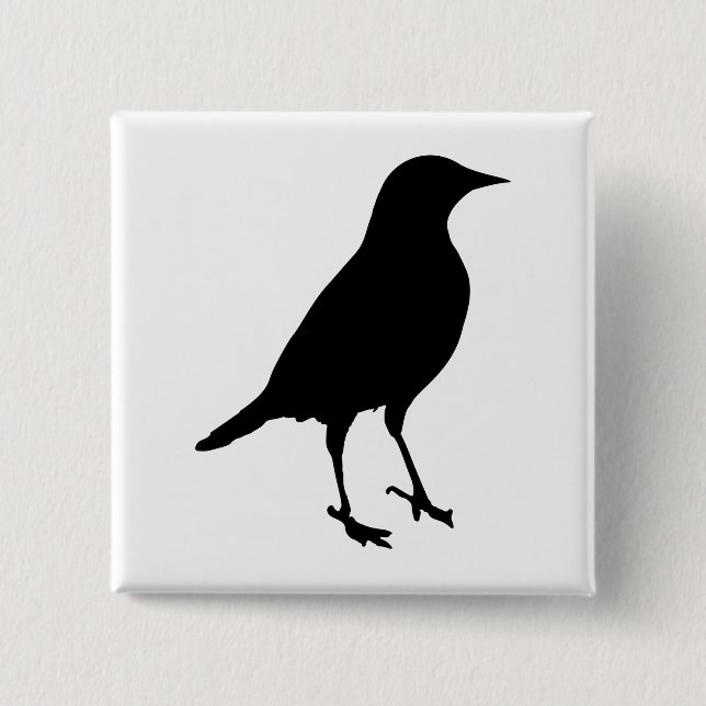Bird Silhouette Knapp (Framsida)
