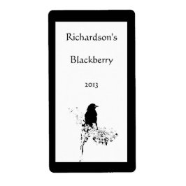 Bird Silhouette Vin-etikett Fraktsedel