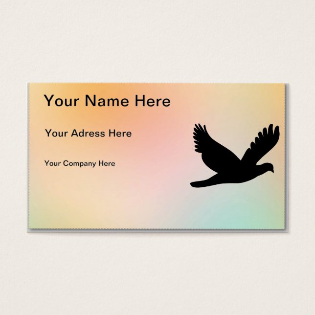 Bird Silhouette Visitkort (Framsidan)