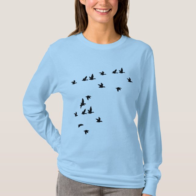 Bird Silhouettes T-Shirt (Framsida)