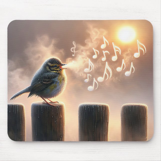 Bird Singing in God morgon Sunshine Musmatta (Framsidan)