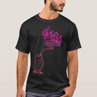 Bird Singing Nature Älskare eller Singer T Shirt