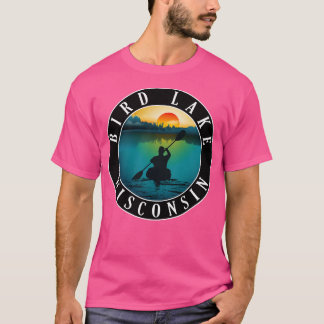 Bird Sjö Wisconsin Kayaking T Shirt