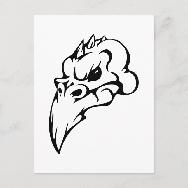 Bird Skull Vykort (Framsida)