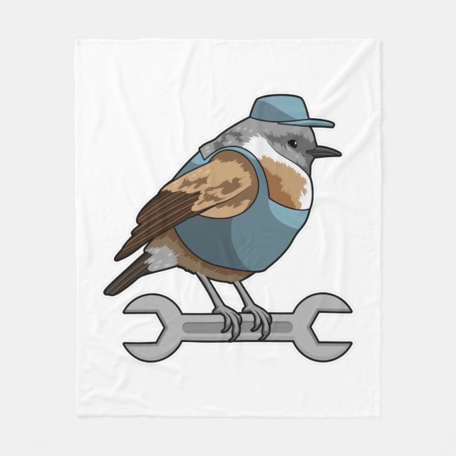 Bird som Carteur med Wrench Fleecefilt (Framsidan)