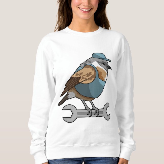 Bird som Carteur med Wrench T Shirt (Framsida)
