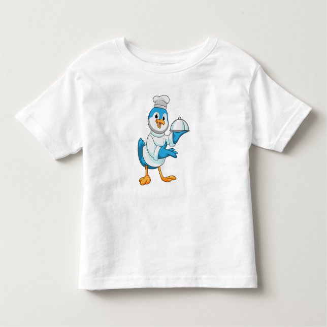Bird som Cook med Platter T Shirt (Framsida)