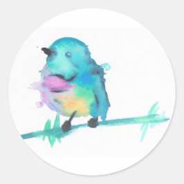 Bird Stickers Runt Klistermärke
