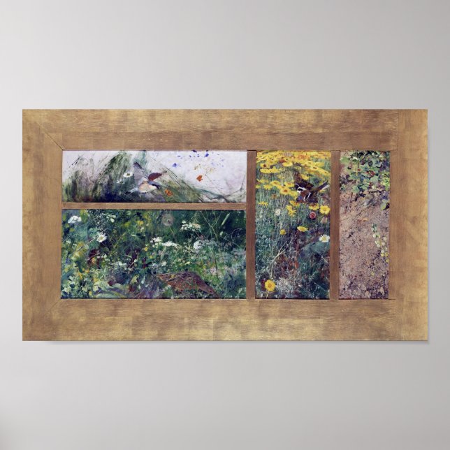 Bird Studies, Bruno Liljefors Poster (Framsidan)