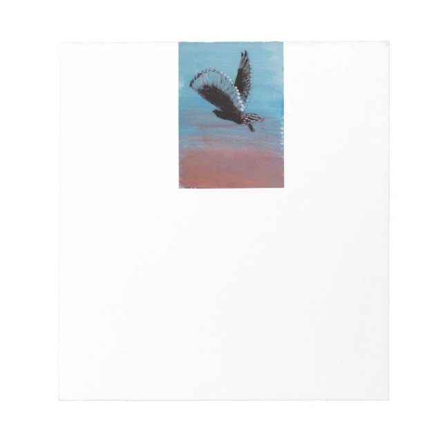 Bird Sunrise Art Tawny Uggla under flygning Anteckningsblock (Framsida)