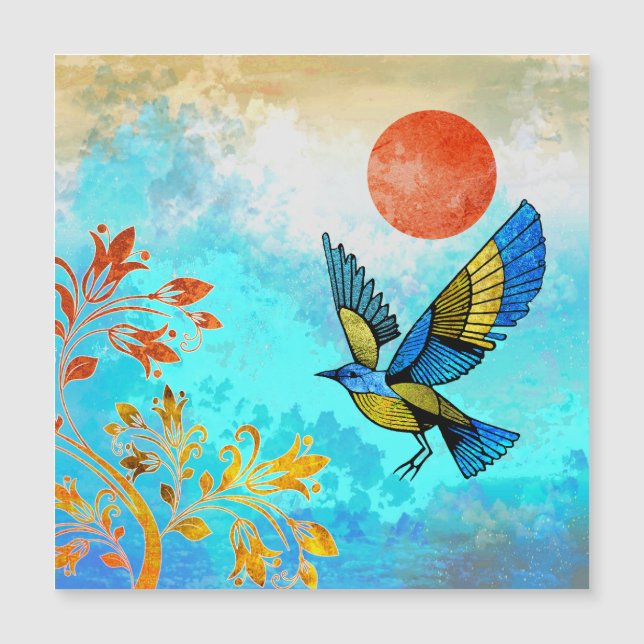 Bird Träd Sol (Framsida)