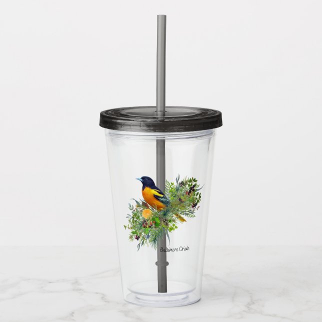 Bird Tumbler Baltimore Oriole Take Away Mugg (Framsida)