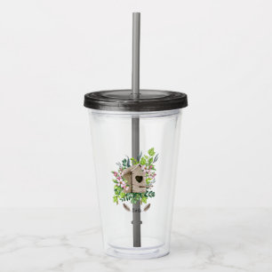 Bird Tumbler Birdhouse Take Away Mugg