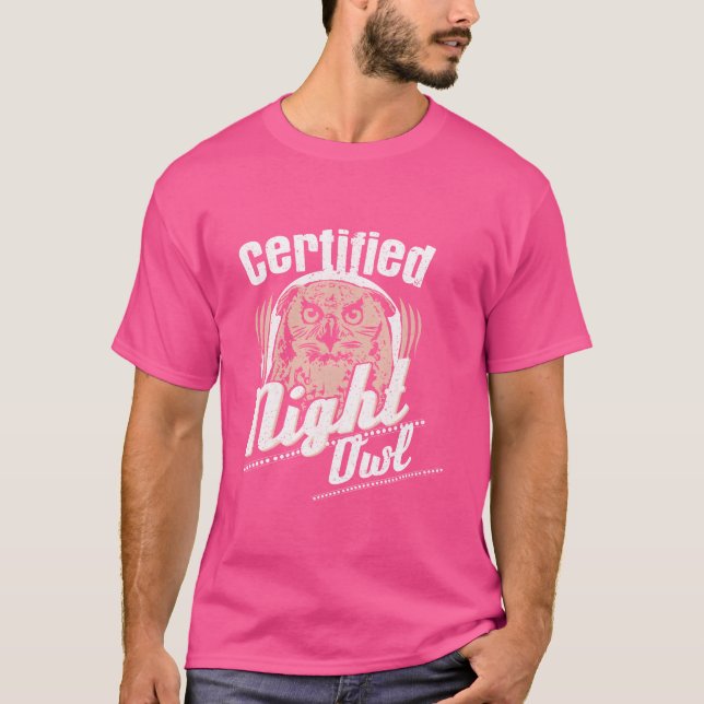 Bird Uggla lustigt T Shirt (Framsida)