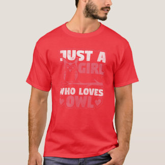 Bird Uggla Nocvändal Cute-flicka T Shirt