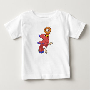 Bird vid Baseball med baskiska handskar T Shirt