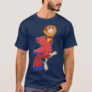 Bird vid Baseball med baskiska handskar T Shirt