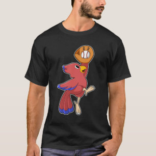 Bird vid Baseball med baskiska handskar T Shirt