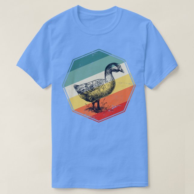 Bird Vintage Goose Geese T Shirt (Design framsida)
