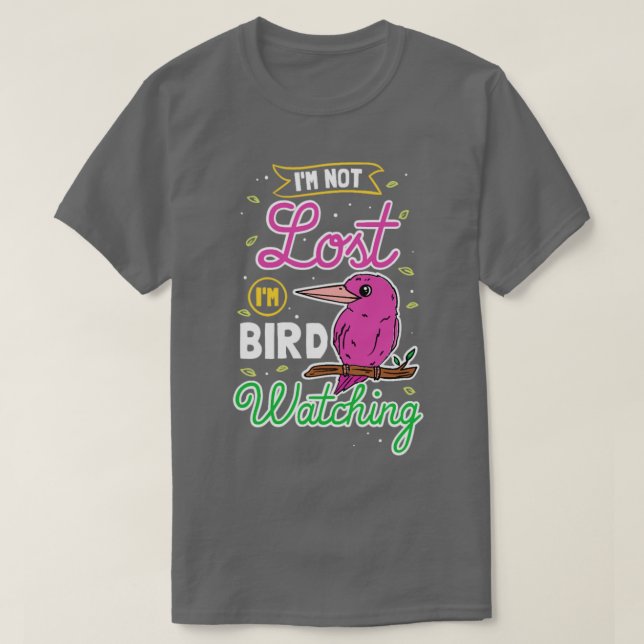 Bird Watcher Bird Watching Bird Älskare Gift T Shirt (Design framsida)