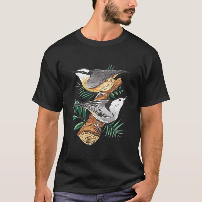 Bird Watcher Nuthatch Bird Älskare Gift for Wa T Shirt (Framsida)