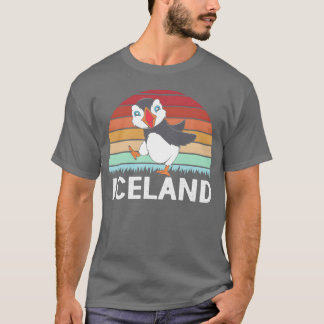 Bird Watcher Ornithology Retro Island Puffin vint T Shirt