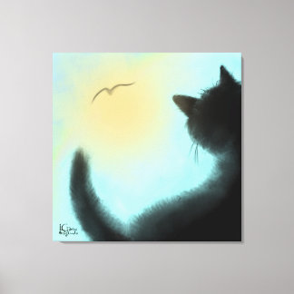 Bird Watcher Stretched Canvas