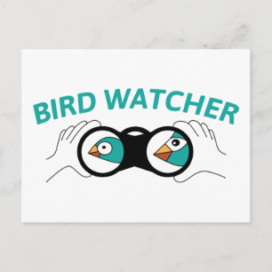 Bird Watcher Vykort