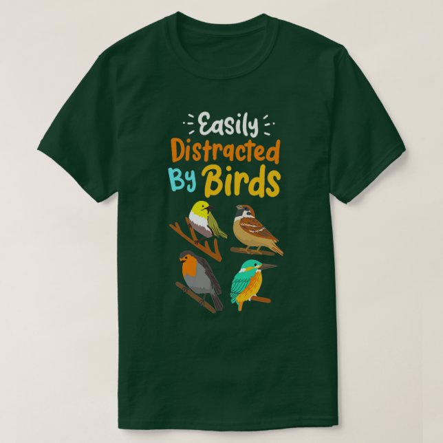 Bird Watching Bird Älskare Gift T Shirt (Design framsida)