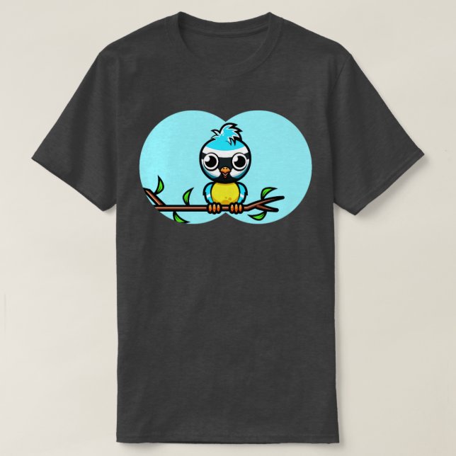 Bird Watching Blue it Bird Nerd T Shirt (Design framsida)