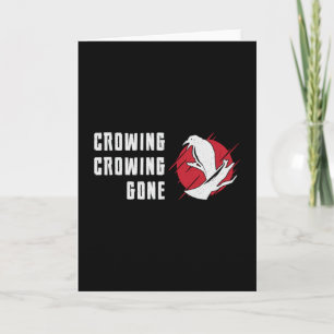 Bird Watching Crowing Borta Bird Watcher Kort