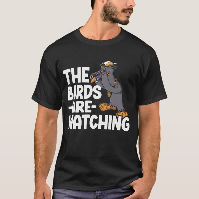 Bird Watching Cute Bird Älskare vänfamilj T Shirt (Framsida)