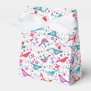 Bird Watercolor Blommigt Boho Presentaskar