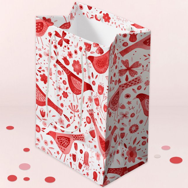 Bird Watercolor Red-Helgdagar Jul (Skapare uppladdad)