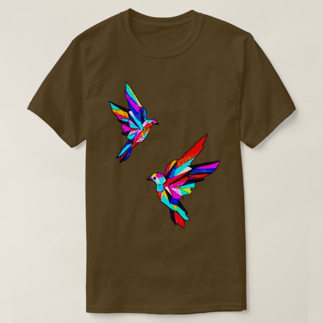 Bird Watercolor T Shirt (Design framsida)