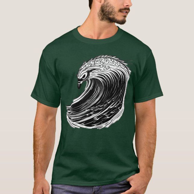 Bird Wave-vän T Shirt (Framsida)