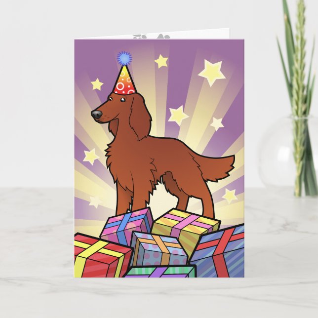 Birday Irish / English / Gordon / R&W Setter Kort (Framsida)