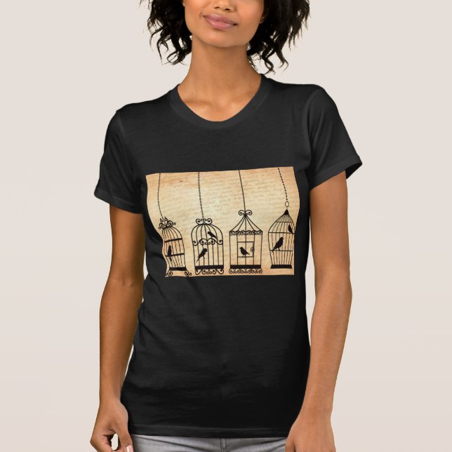 Birdcage Silhouettes T Shirt (Framsida)
