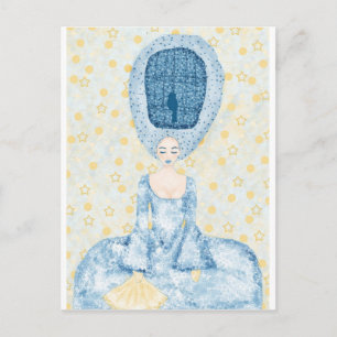Birdcage Wig Vykort