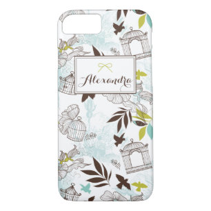 Birdcages Mönster Personlig iPhone 7 Fodral