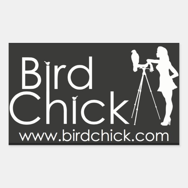 Birdchick Stickers Rektangulärt Klistermärke (Framsida)