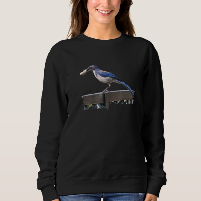 Birder Birder Fågelskådning California SCrub Jay B T Shirt (Framsida)